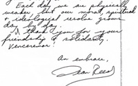 Письмо Дина Рида из тюрьмы